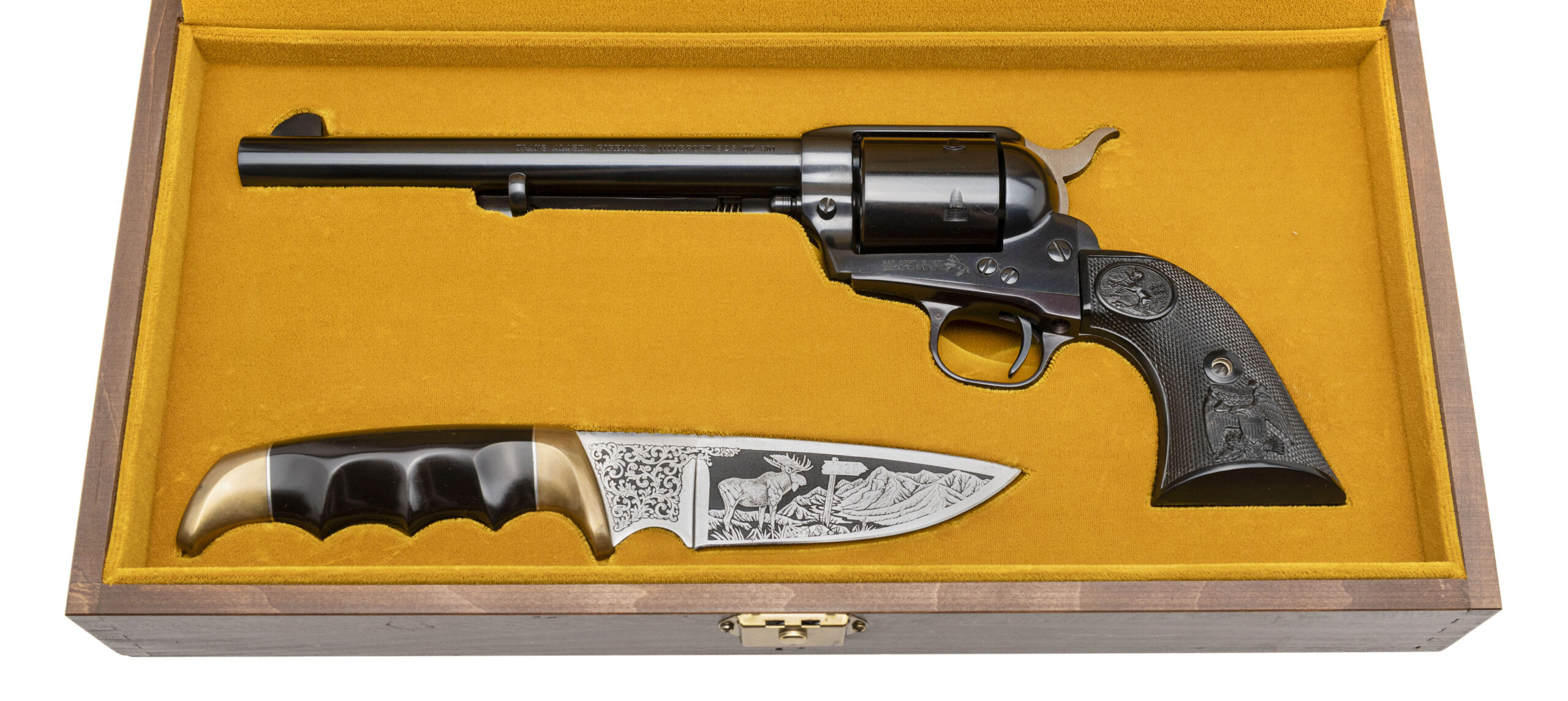 COLT SINGLE ACTION ARMY 3RD GEN TRANS ALASKA PIPELINE MILEPOST COMMEMORATIVE REVOLVER .45 COLT (L2026-00623)