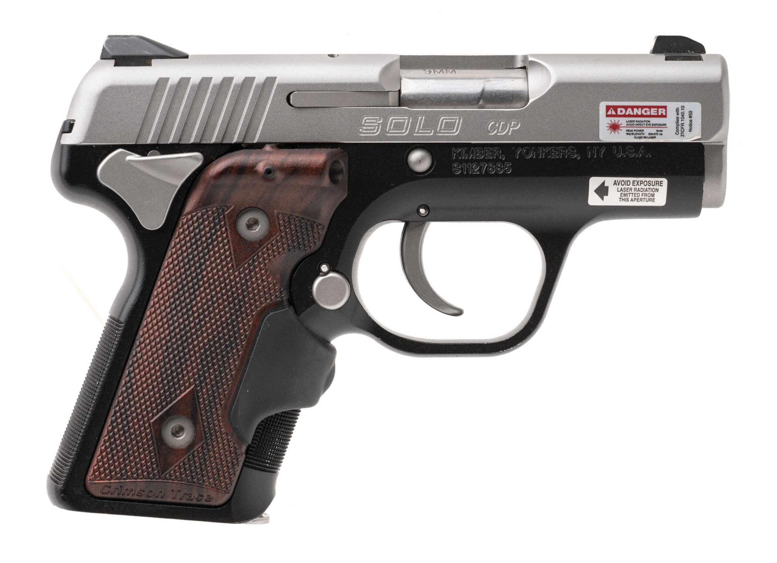 KIMBER CUSTOM SHOP SOLO CDP PISTOL 9MM (L2026-01837)