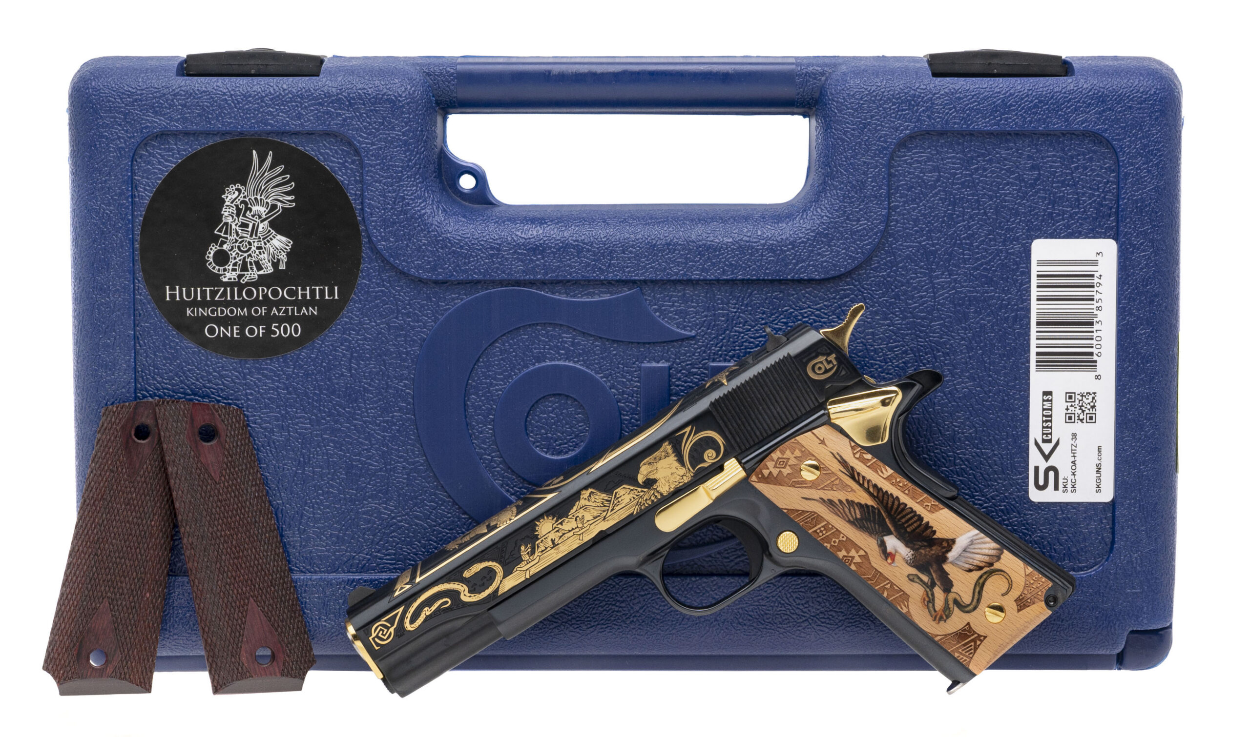 SN: GV092413) SK Customs Colt Government 1911 Kingdom Of Aztlan