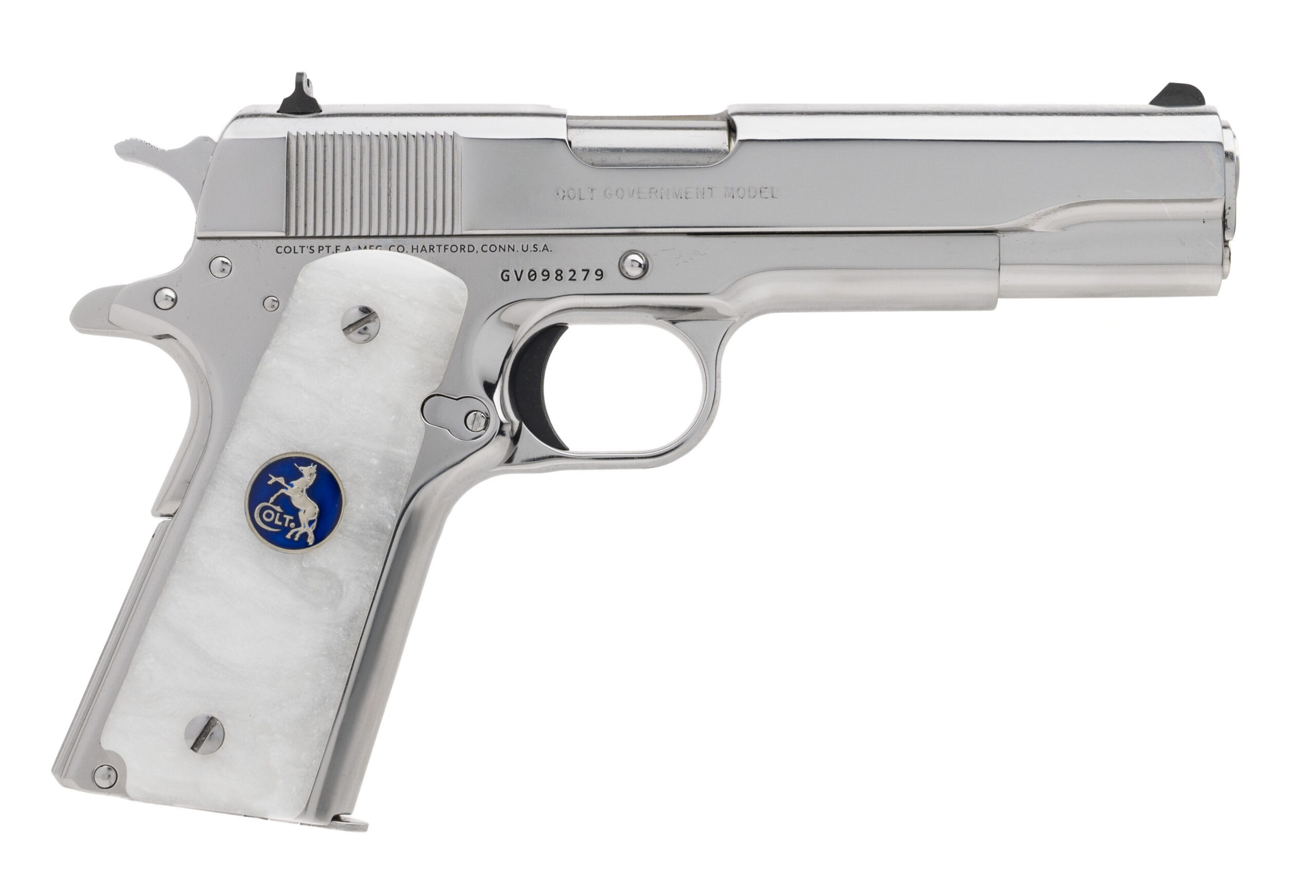 (SN: GV098279) Colt Government Custom Pistol .38 Super (L2026-02417) NEW