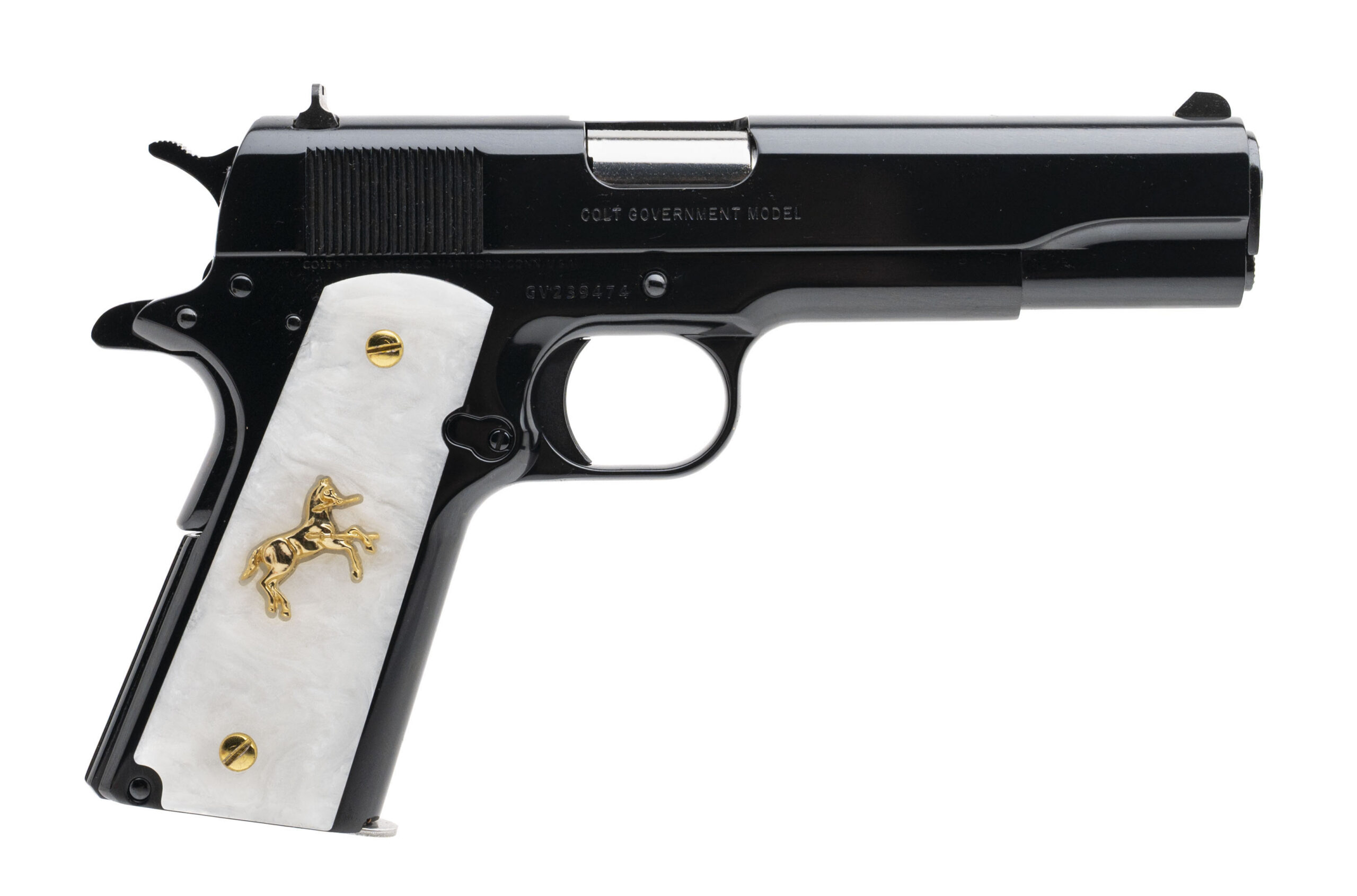 (SN: GV239474) Colt Custom Government Pistol .38 Super (L2026-02424) NEW