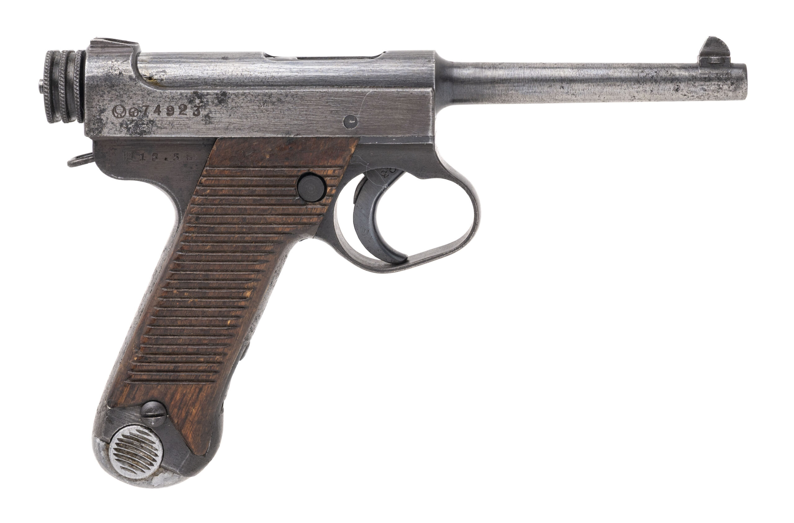 WWII Japanese Large Trigger Guard Type 14 Nambu Pistol 8×22mm Nambu (L2025-12978)