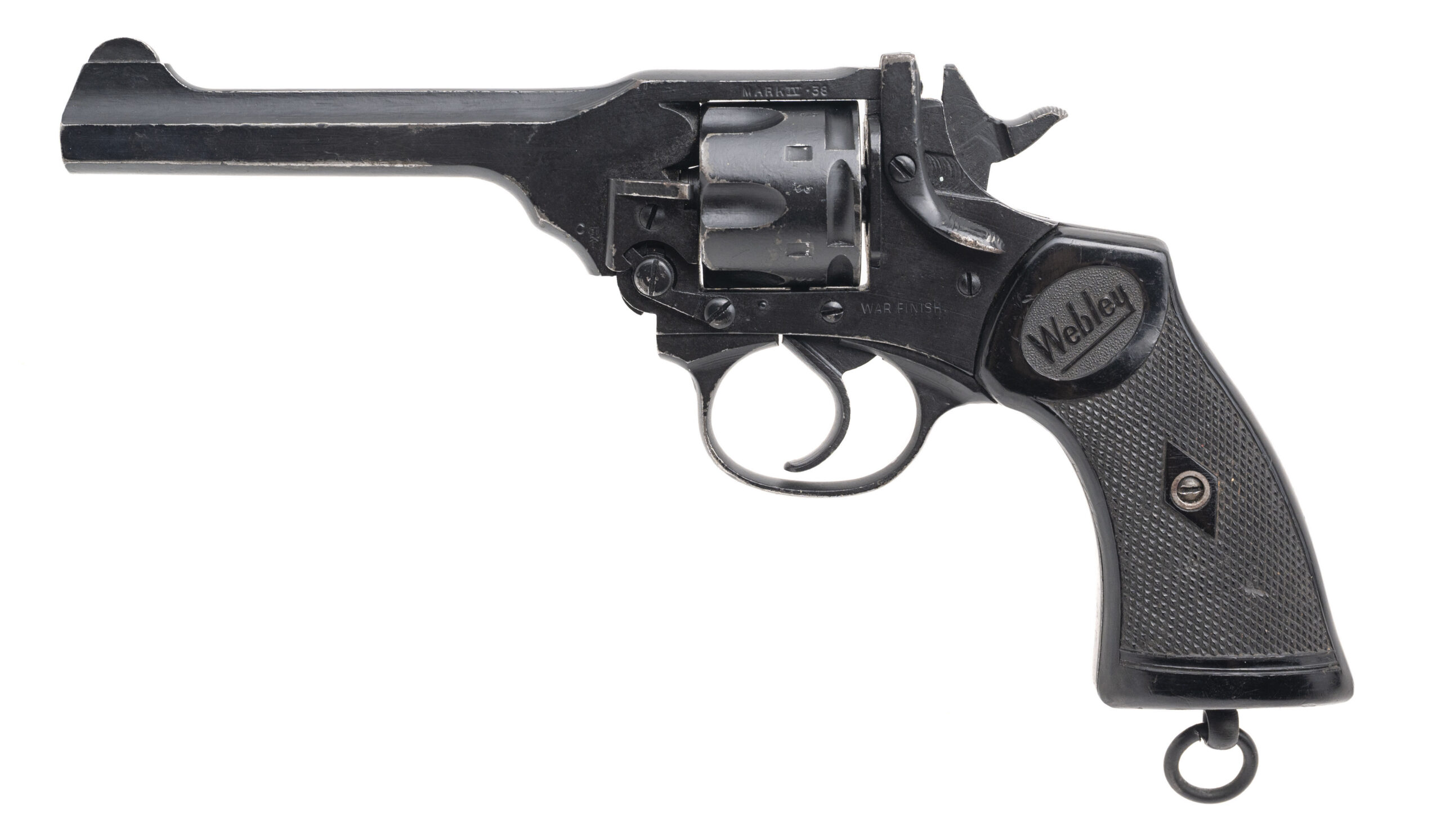 WWII Webley Mark IV “War Finish” Revolver .38 Caliber (L2025-12675)