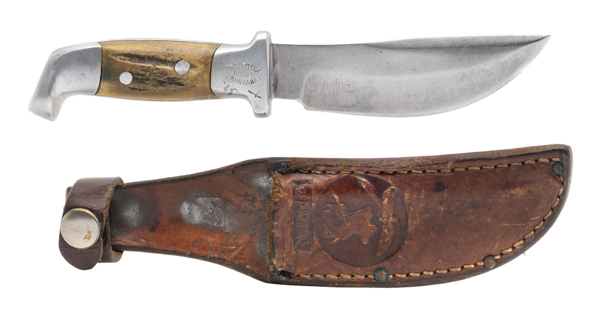 RUANA CUSTOM SKINNER KNIFE EARLY SMALL KNIFE STAMP (68616)