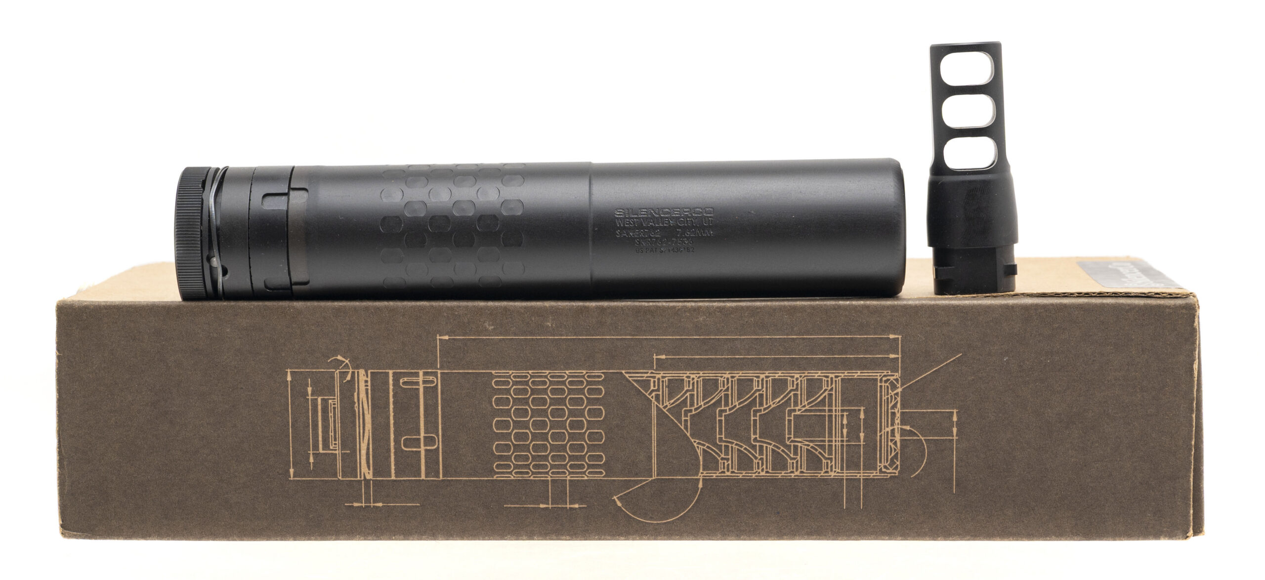 (SN: SKR762-7536) SILENCERCO SAKER762 SUPPRESSOR 7.62MM (H3,757) NEW