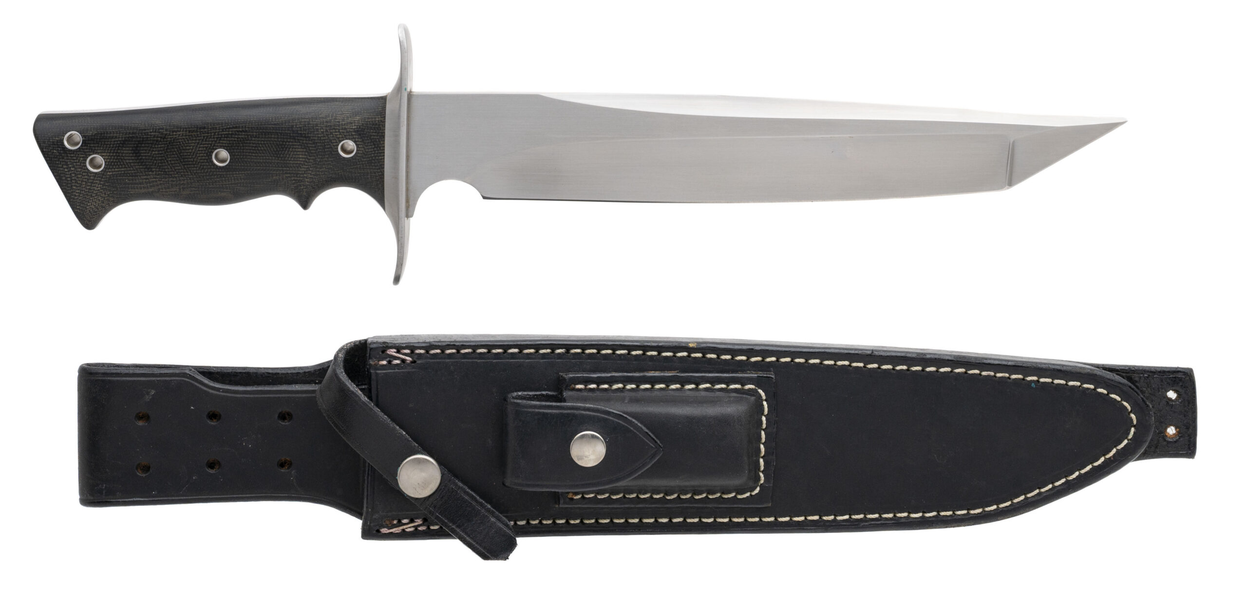 WALTER BREND MODEL 2-10 TANTO CUSTOM KNIFE W/SHEATH (68634)