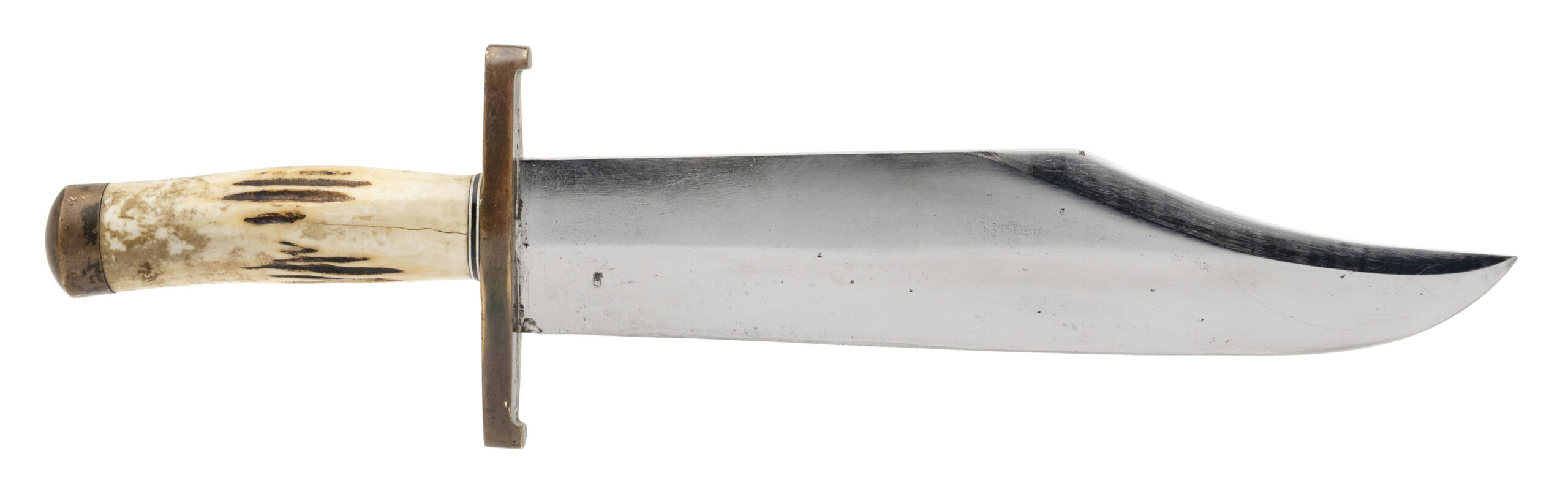 1950’s STAG HANDLE RANDALL 12-11 SMITHSONIAN BOWIE W/ HEISER SHEATH (68612)