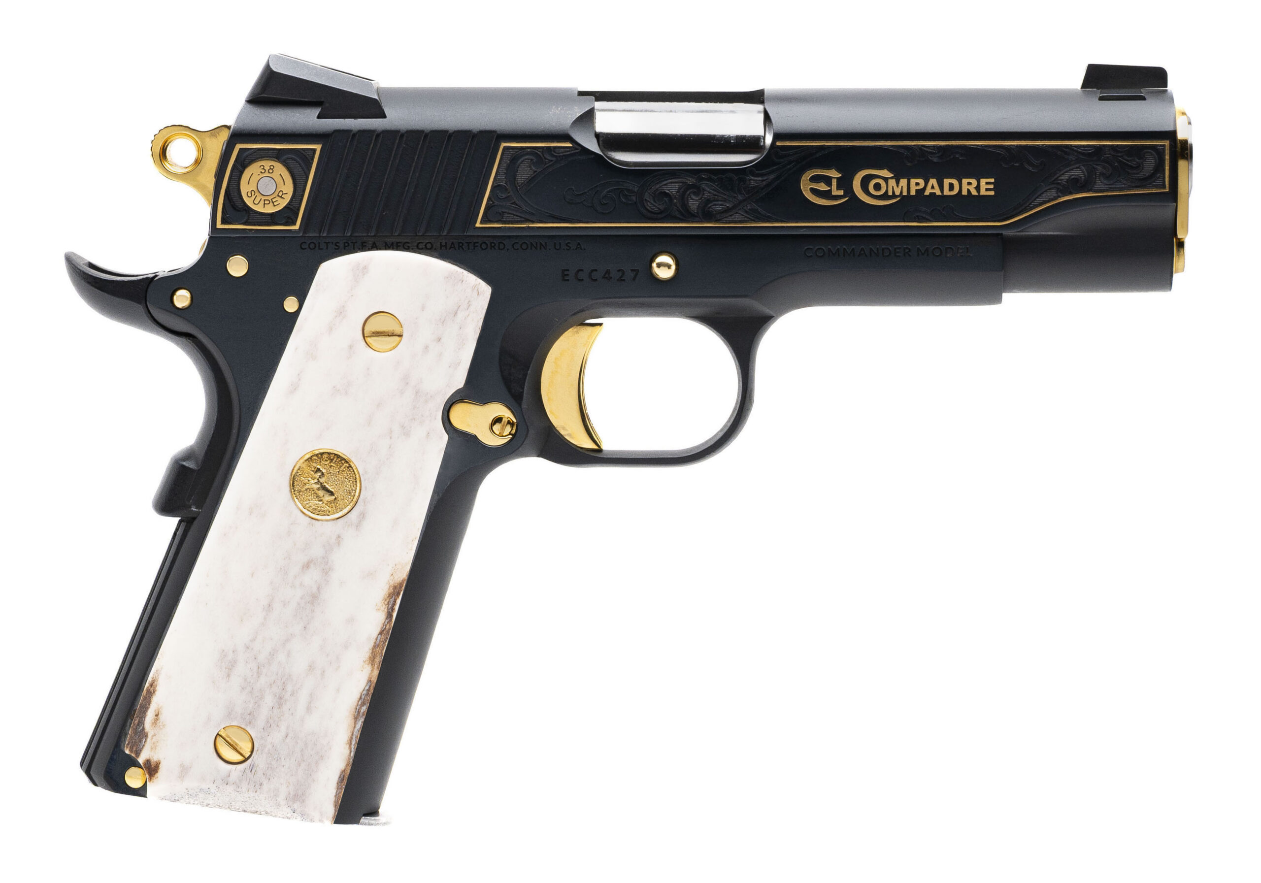Colt 1911 Commander "El Compadre" Pistol .38 Super (L2026-05994)