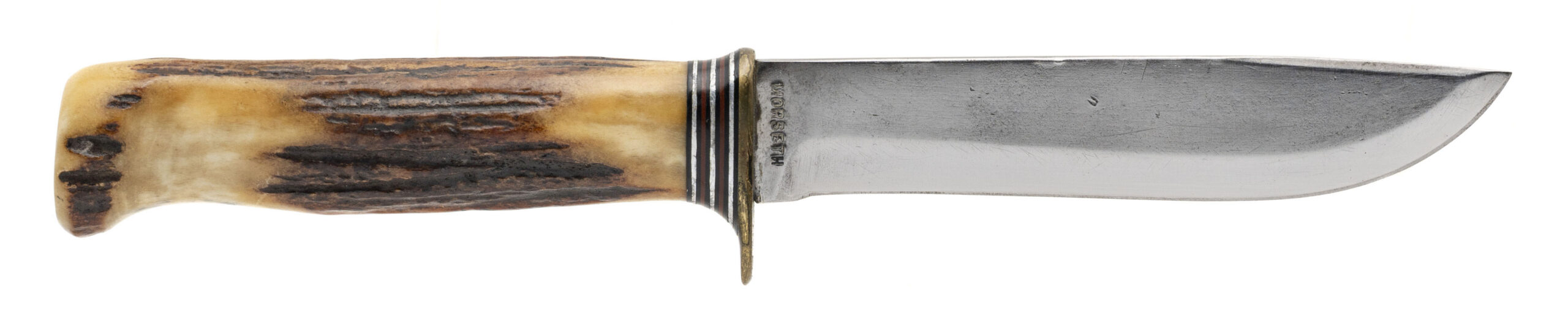 MORSETH BRUSLETTO VINTAGE STAG HUNTING KNIFE W/SHEATH (68682)