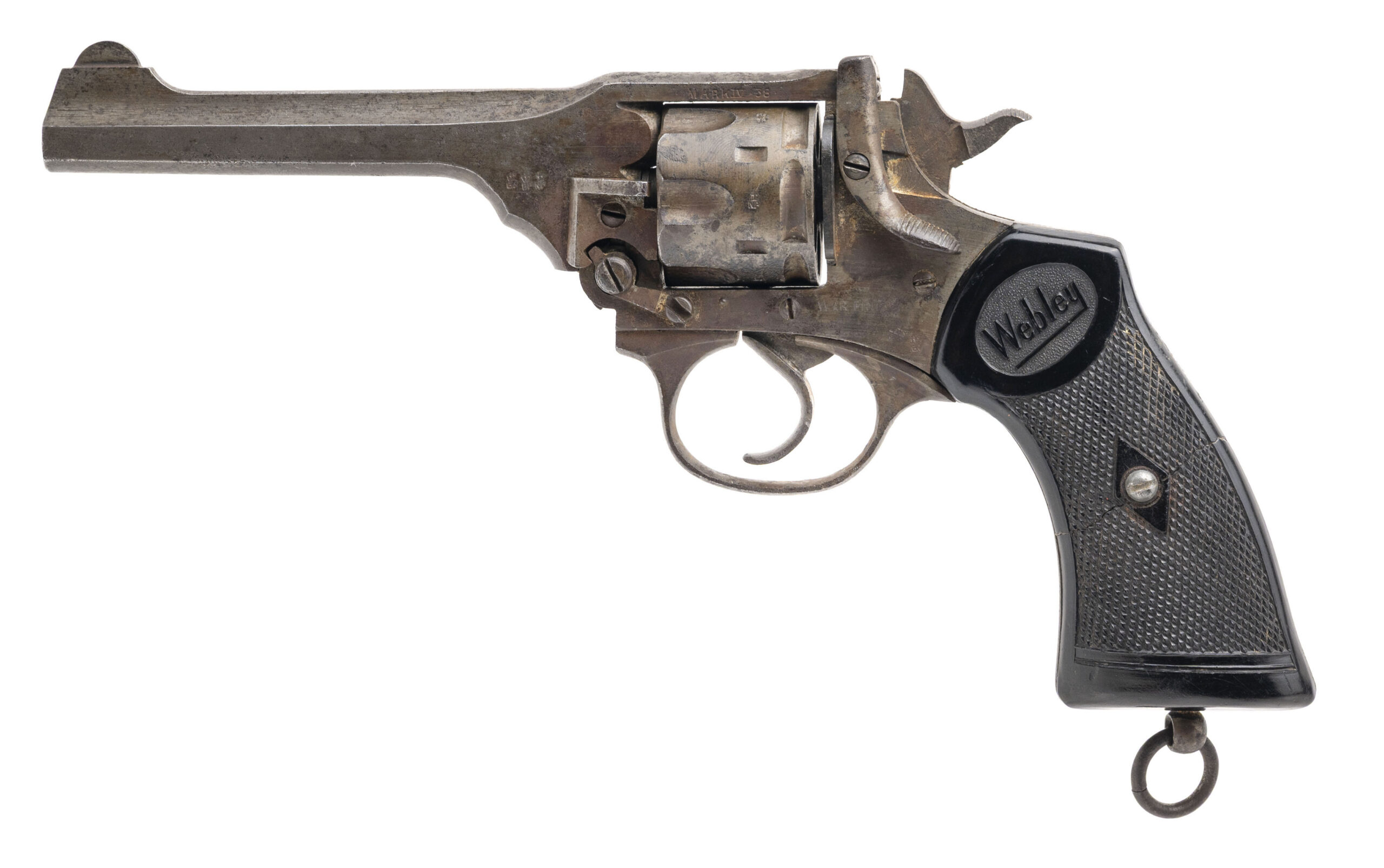 WWII Webley Mark IV “War Finish” Break-Open Revolver .38 Caliber (L2025-09233)