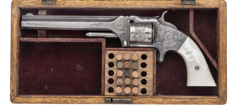 Beautiful Cased New York Engraved SMith & Wesson Number 2 Army