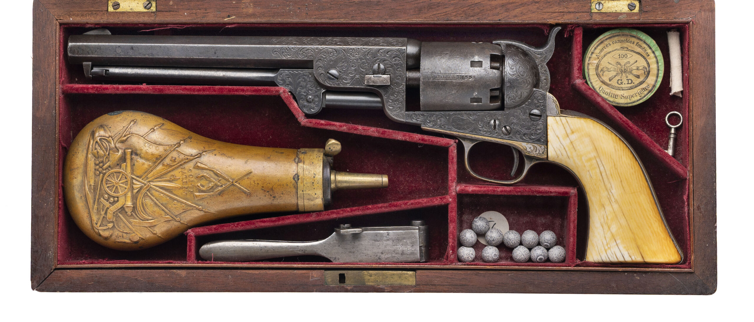 Factory Engraved Cased Colt 1851 Navy (72205) 