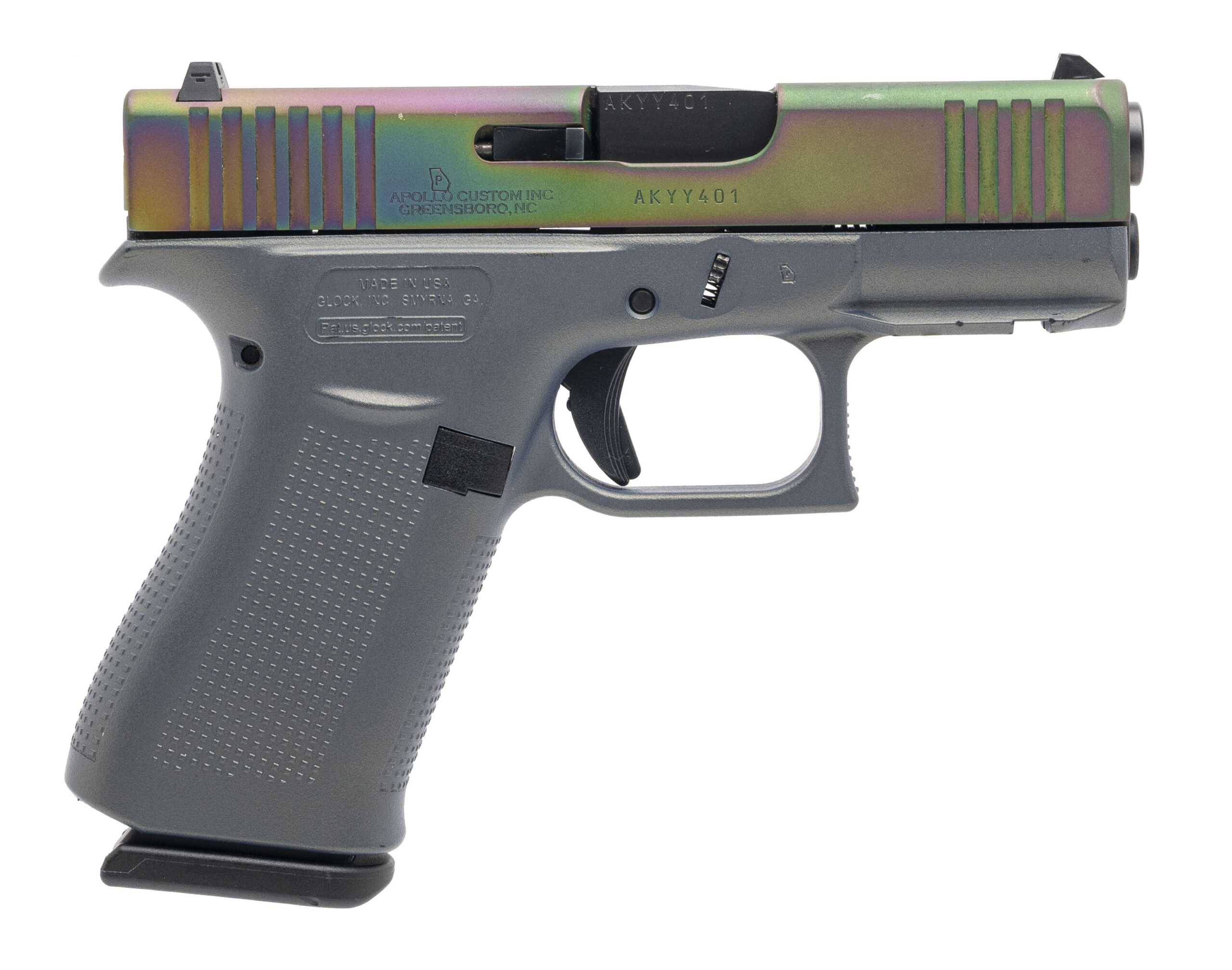 GLOCK 43X APOLLO CUSTOM PISTOL 9MM (L2026-07203)