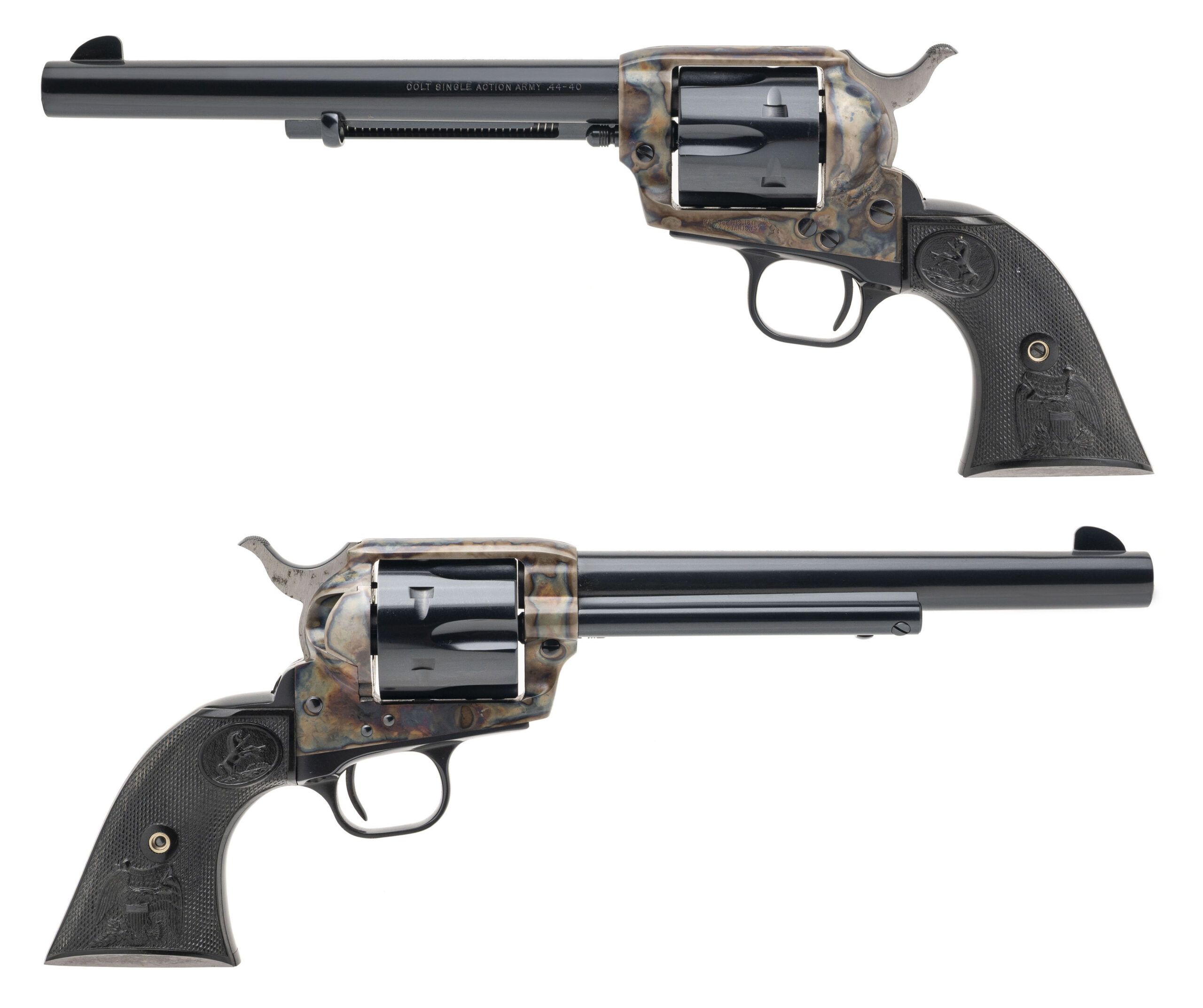 CONSECUTIVE PAIR OF COLT SINGLE ACTION ARMY 3RD GEN REVOLVERS .44-40/.44 SPECIAL (L2026-09251)(L2026-09252) CONSIGNMENT