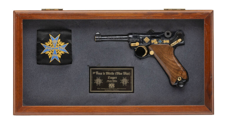 American Historical Foundation Blue Max Commemorative DWM Luger Pistol 9mm