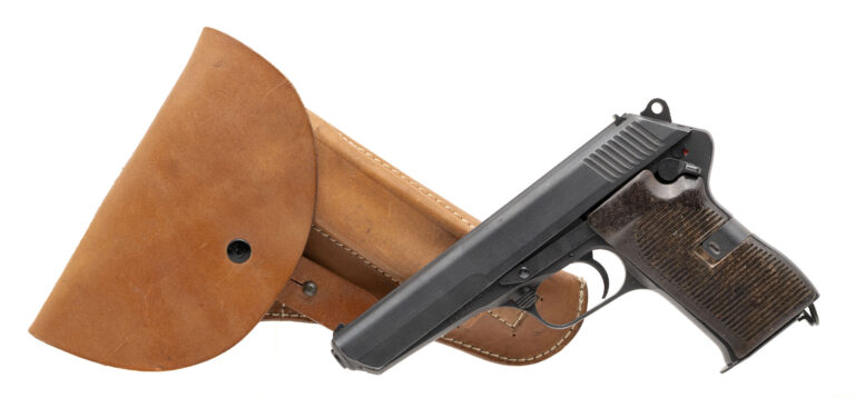 Cold War-Era Czech CZ-52 Semi-Automatic Pistol 7.62x25mm Tokarev