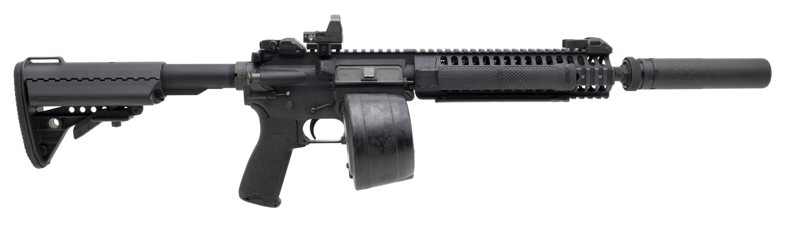 COLT M16 SP-1 MACHINE GUN W/SILENCERCO SAKER 556 SUPPRESSOR .223 REM. (L2026-12247//L2026-12248)