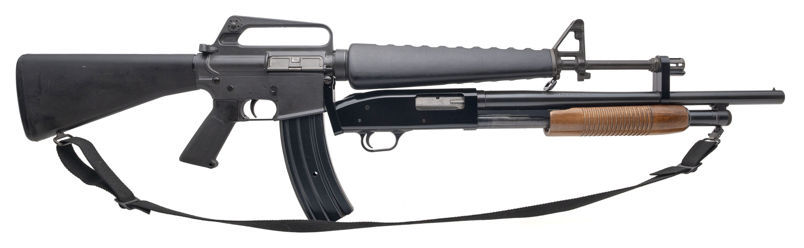 Custom Colt AR-15 "Masterkey" with Mossberg 500A Shotgun .223/12 ga (L2026-12284)