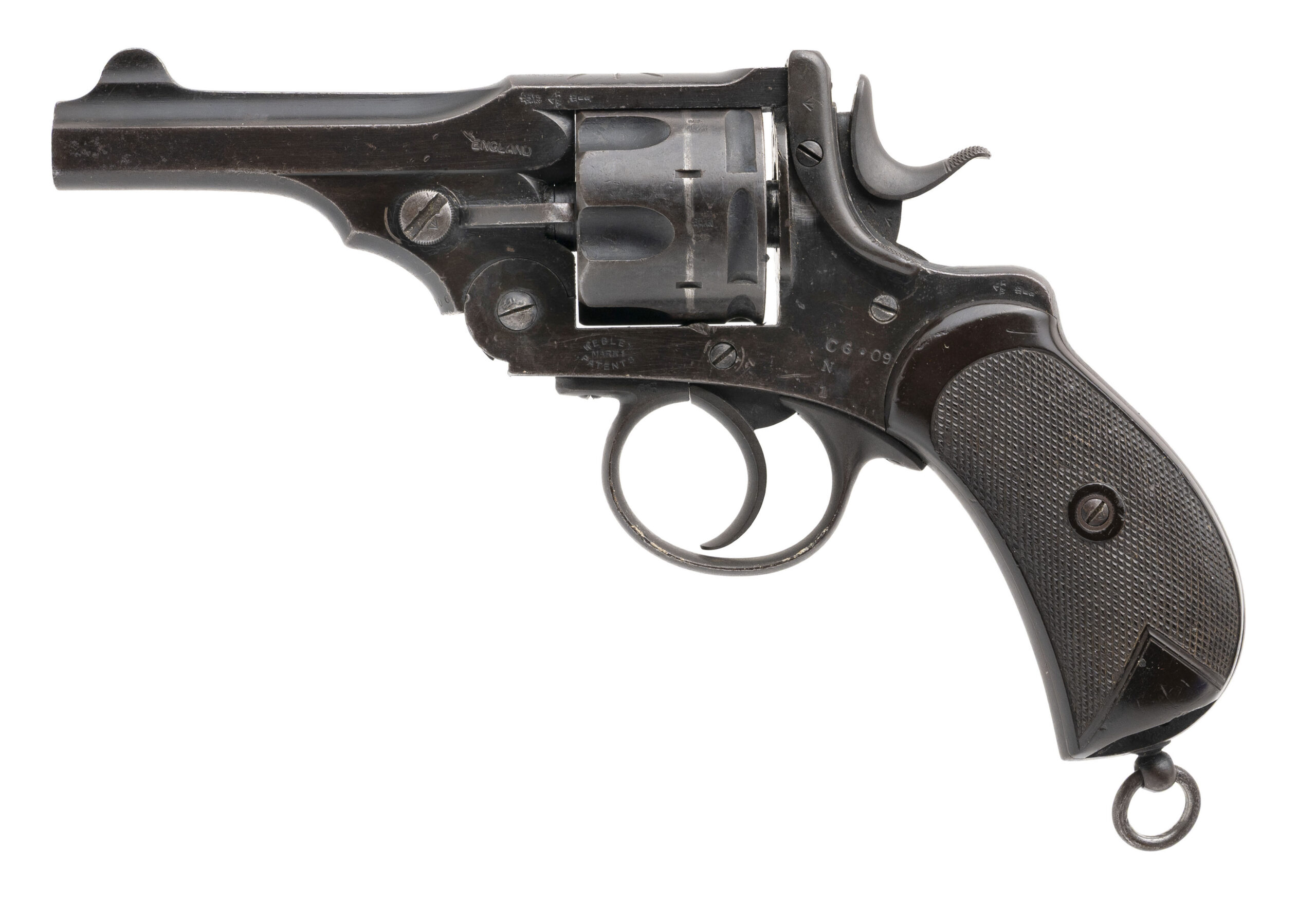 Early British Webley Mark I Top-Break Revolver Converted to .45 ACP (76462)