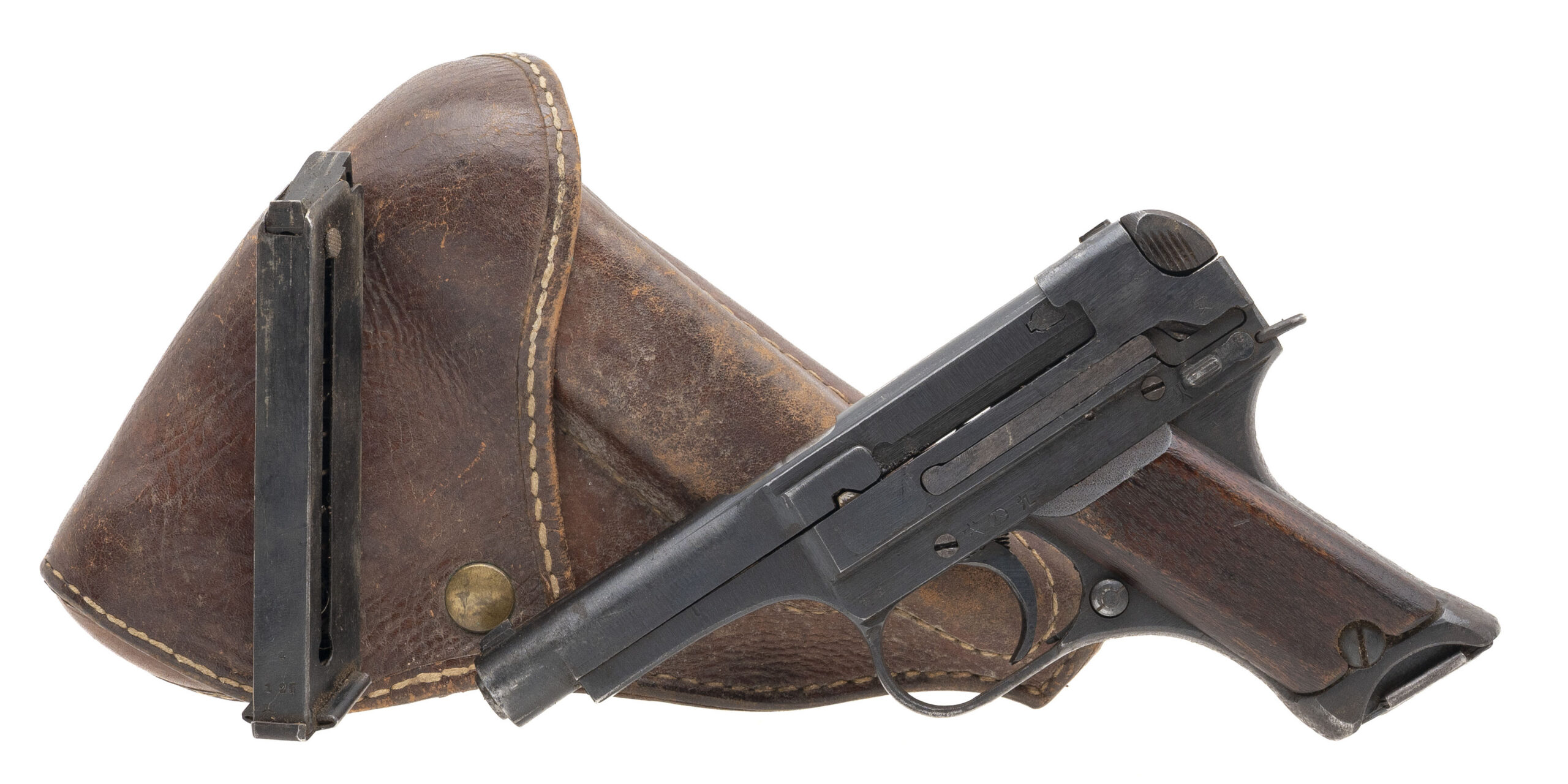 Late-War Slab-Grip Nagoya Arsenal Type 94 8mm Nambu with Surrender Provenance (L2026-08435)