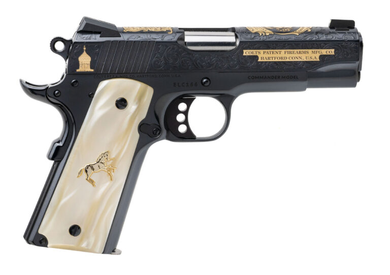 Colt Combat Commander 1911 EL Samuel Colt Pistol .38 Super