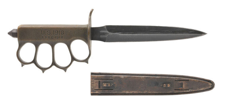 WW1 L.F&C U.S. 1918 Trench Knife With Sheath