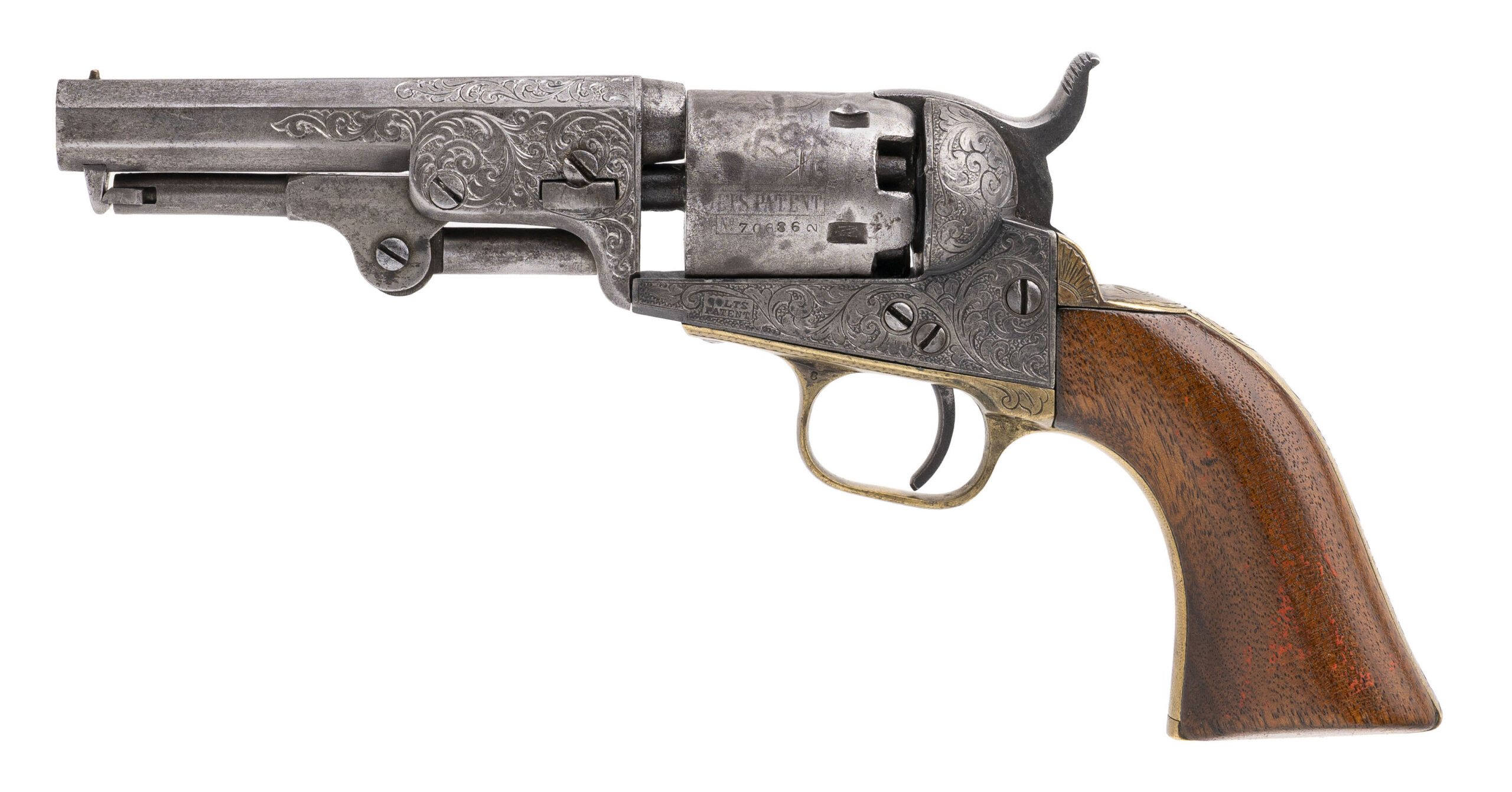 Colt 1849 Pocket Revolver, Factory Engraved (78321)