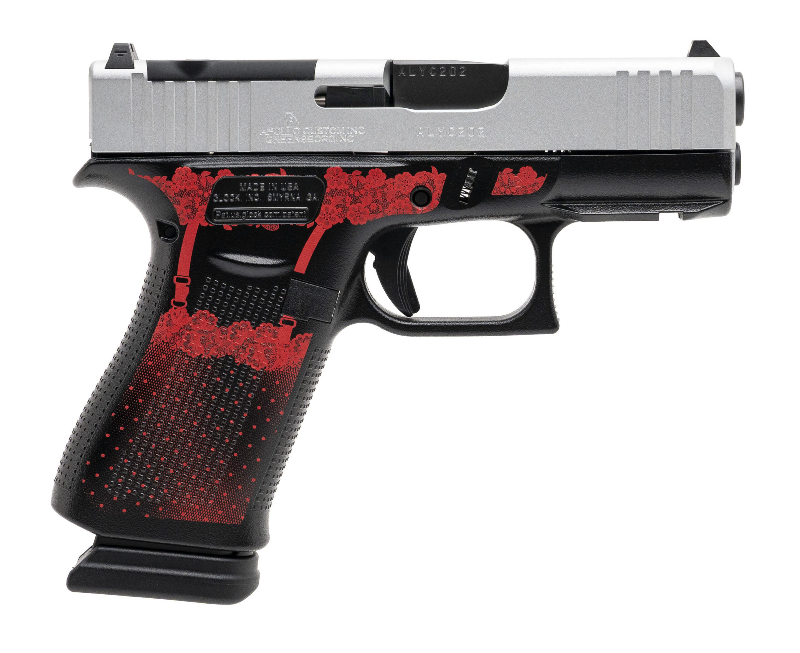 (SN: ALYC202) GLOCK 43X M.O.S. APOLLO CUSTOM PISTOL 9MM (L2026-13613) NEW