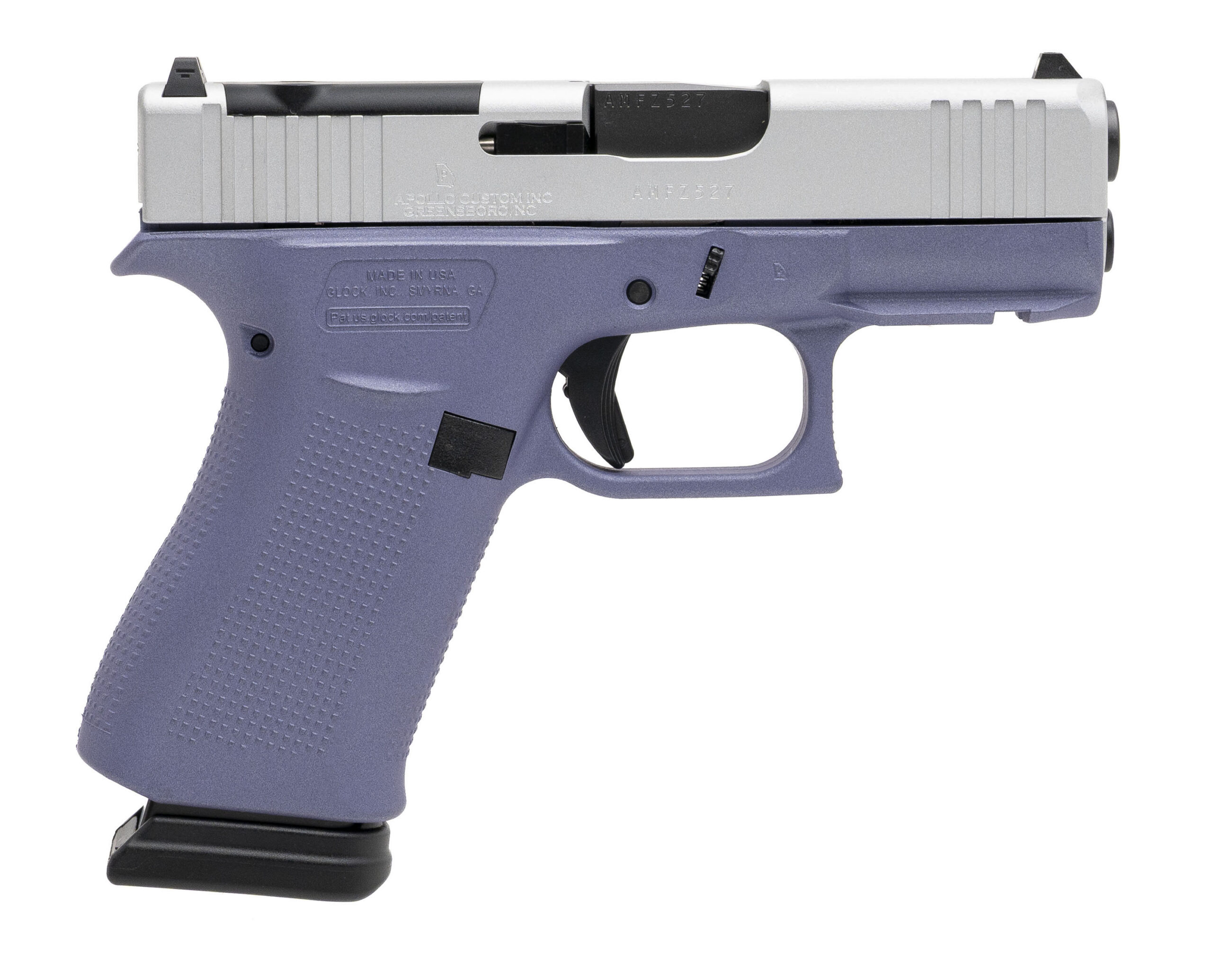 (SN: AMFZ527) GLOCK 43X M.O.S. APOLLO CUSTOM PISTOL 9MM (L2026-13614) NEW